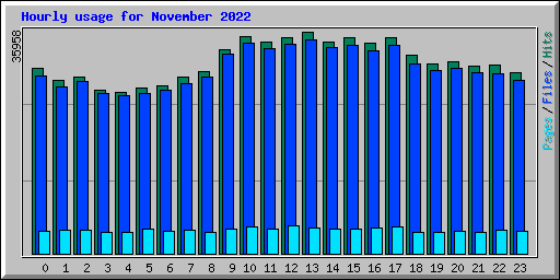 Hourly usage for November 2022