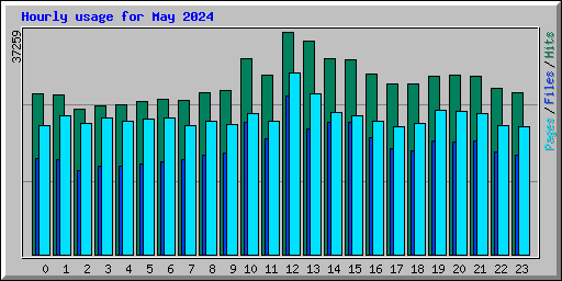 Hourly usage for May 2024